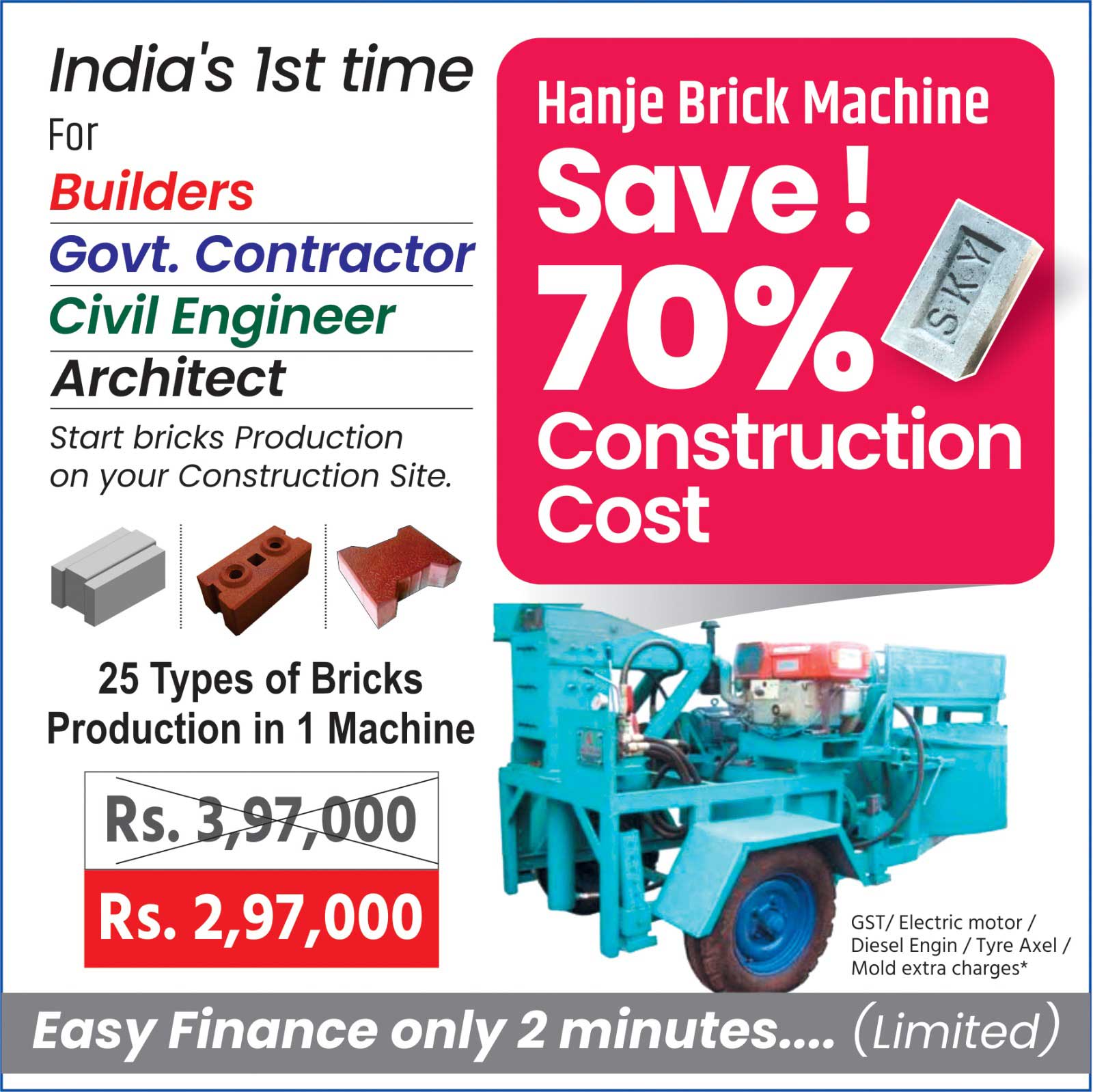 Hanje Bricks Machine Types